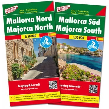 Mallorca North and South Road Map Set