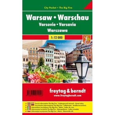Poland: Warsaw City Pocket Map + The Big Five