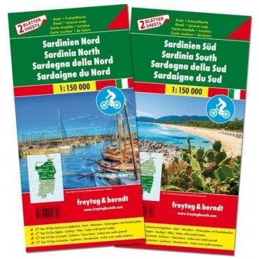 Sardinia North and South Road Map Set