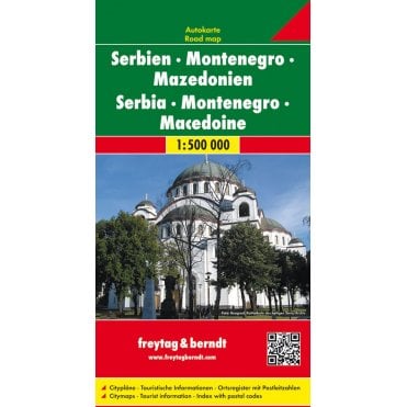 Serbia - Montenegro - Macedonia Road Map