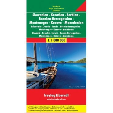 Slovenia Croatia Serbia Bosnia Montenegro & Macedonia Road Map