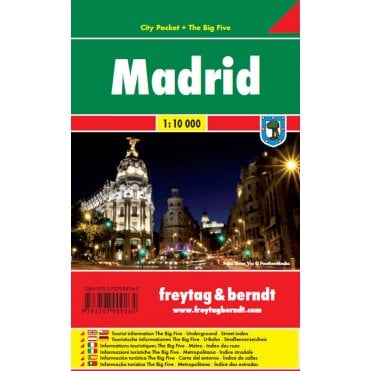 Spain: Madrid City Pocket Map