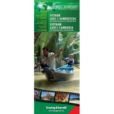 Vietnam Laos & Cambodia Compact Map