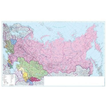 Wall Map of Eastern Europe & Russia (Rolled)