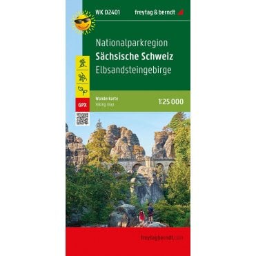 WKD 2401: Saxon Switzerland National Park Region Hiking Map