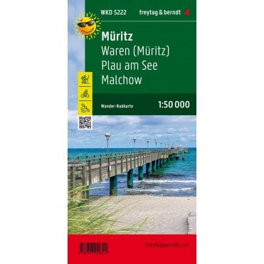 WKD 5222: Müritz - Waren - Plau am See - Malchow Hiking Map