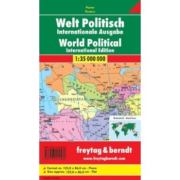 World political wall map (Rolled)