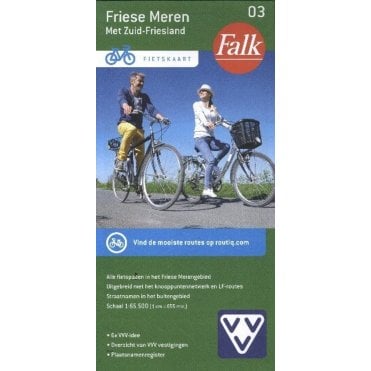 Frisian lakes (Netherlands) - Falk 1:50k Cycling Map 03