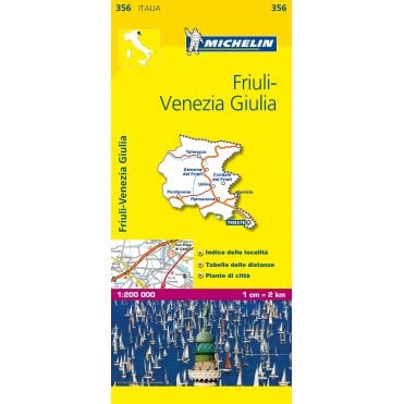 Michelin Local Maps of Italy 0356: Friuli Venezia Giulia