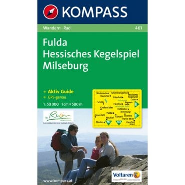 Fulda, Hessian skittles, Milseburg | Kompass hiking map 461