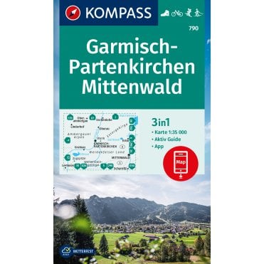 Garmisch-Partenkirchen, Mittenwald | Kompass hiking map 790