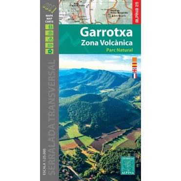 Garrotxa-Zona Volcànica. Hiking map & guide