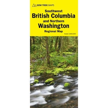 British Columbia (South West) & Washington (Northern) Map