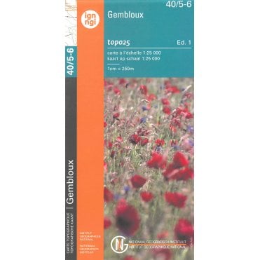 Gembloux - Belgium IGN Topo map 40/5-6