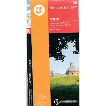 Geraadsbergen - Belgium IGN Topo map 30