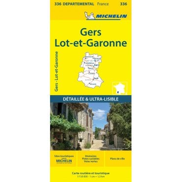 Michelin Local Maps of France 336: Gers Lot-et-garonne