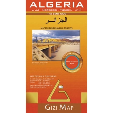 Algeria Geographical Map (Including Tunisia & Morocco)