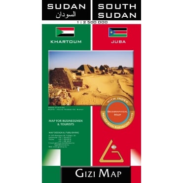 Sudan & South Sudan Geographical Map