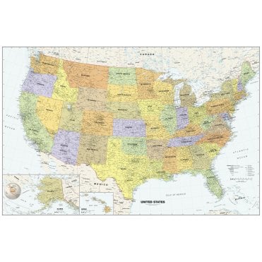 Classic USA Wall Map