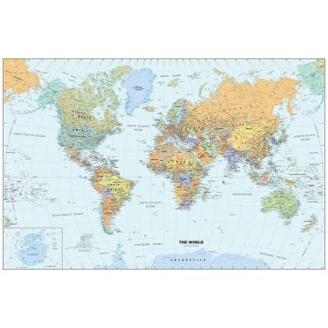 Classic World Wall Map