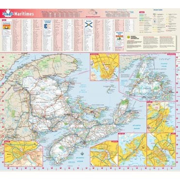 Maritimes Provinces Wall Map