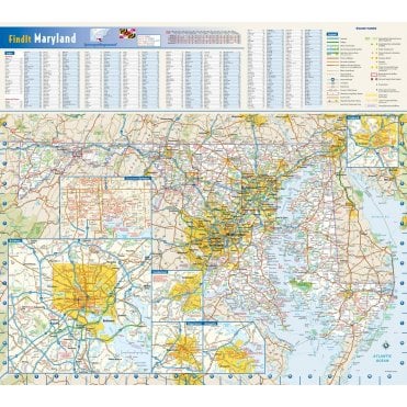 Maryland State Wall Map