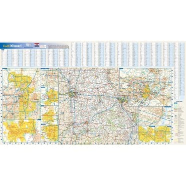 Missouri State Wall Map