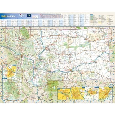 Montana State Wall Map
