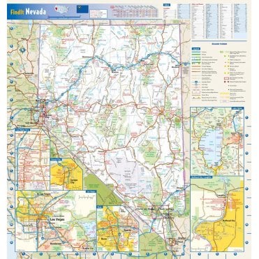Nevada State Wall Map