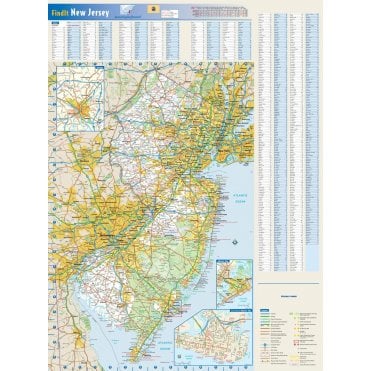 New Jersey State Wall Map