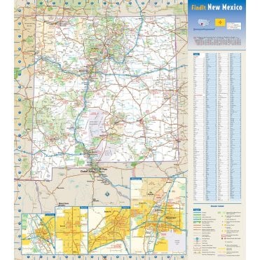 New Mexico State Wall Map