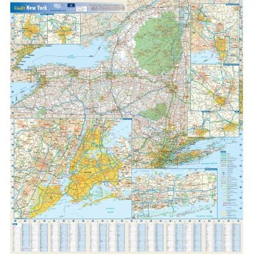 New York State Wall Map