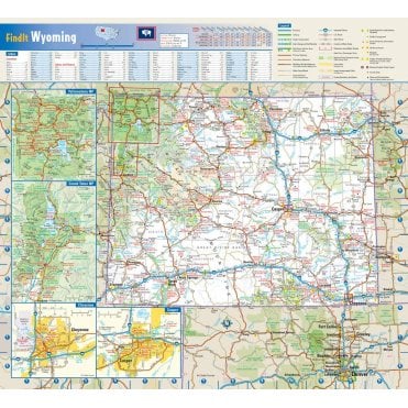 Wyoming State Wall Map