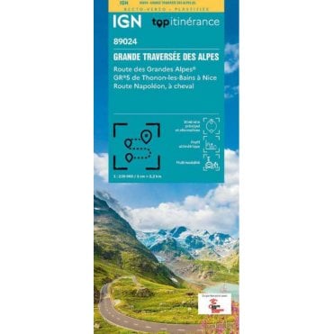 Route des grandes Alpes - IGN map 89024
