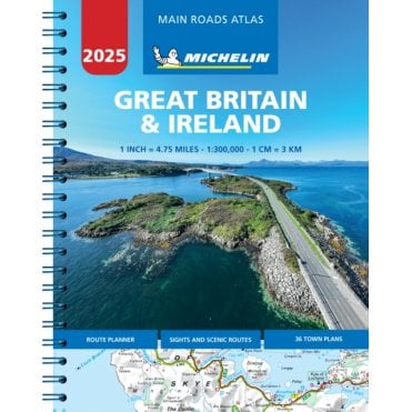 Michelin Great Britain & Ireland 2025 - Tourist & Motoring Atlas - Spiralbound