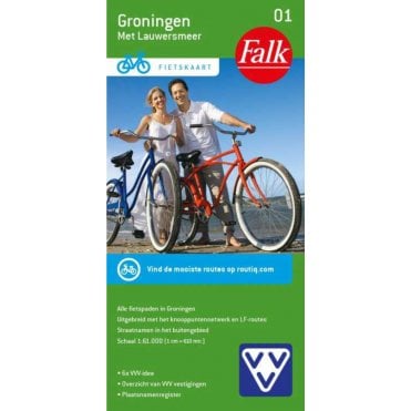Groningen (Netherlands) - Falk 1:50k Cycling Map 01