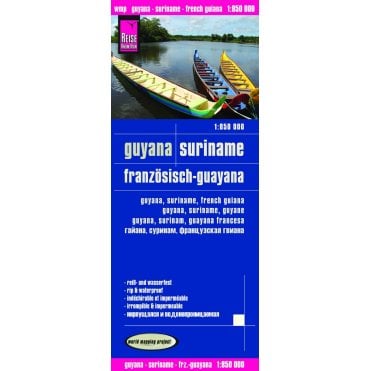 Guyana, Suriname, French Guiana Map - Reise Know-How