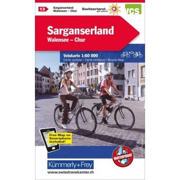 Cycling in Switzerland map 13: Sarganserland / Chur / Domleschg