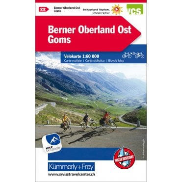 Cycling in Switzerland map 22: Berner Oberland Ost - Goms