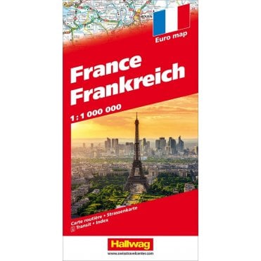 France road map with distance table