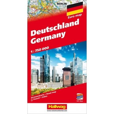 Germany road map with distance table
