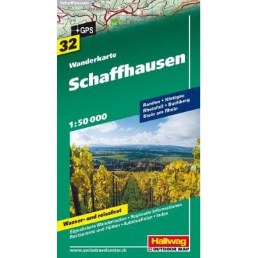 Hallwag Hiking map 32: Schaffhausen