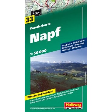 Hallwag Hiking map 33: Napf