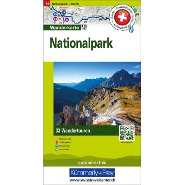 Hallwag Hiking tour map 16: Nationalpark