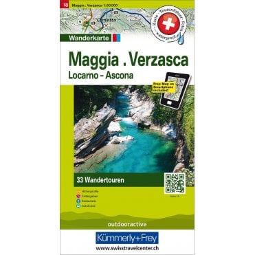 Hallwag Hiking tour map 18: Maggia / Verzasca / Locarno / Ascona