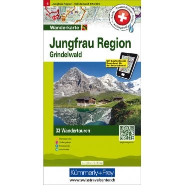 Hallwag Hiking tour map 4: Jungfrau Region / Grindelwald