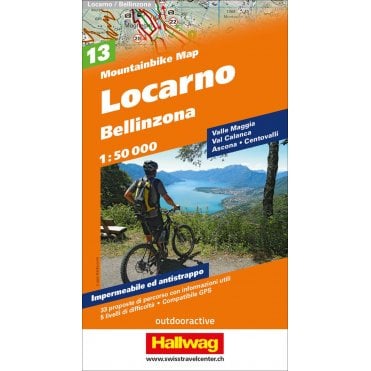 Hallwag mountain bike map 13: Locarno - Bellinzona