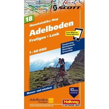 Hallwag mountain bike map 18: Adelboden