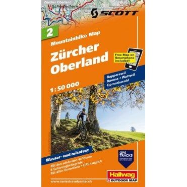 Hallwag mountain bike map 2: Zürcher Oberland