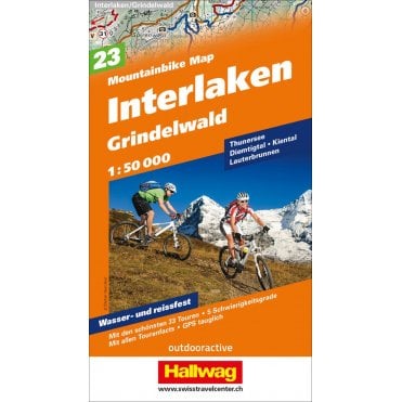 Hallwag mountain bike map 23: Interlaken - Grindelwald